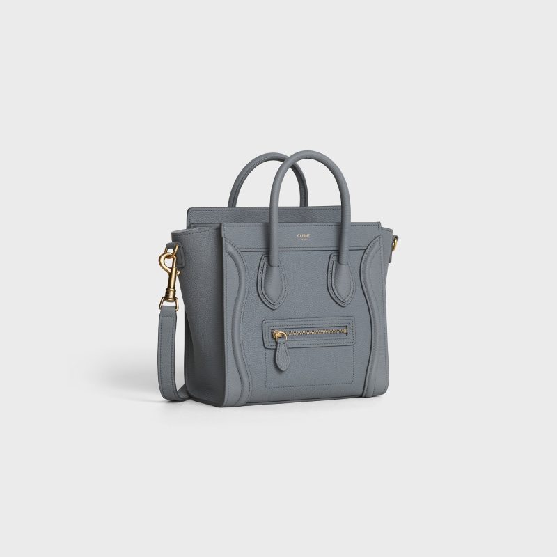 NANO LUGGAGE BAG IN BABY DRUNMED CALFSKIN KOHL - Image 2