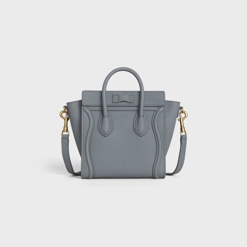 NANO LUGGAGE BAG IN BABY DRUNMED CALFSKIN KOHL - Image 3