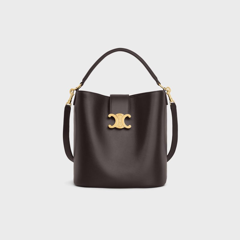 MEDIUM LOUISE BAG IN SMOOTH CALFSKIN EBONY