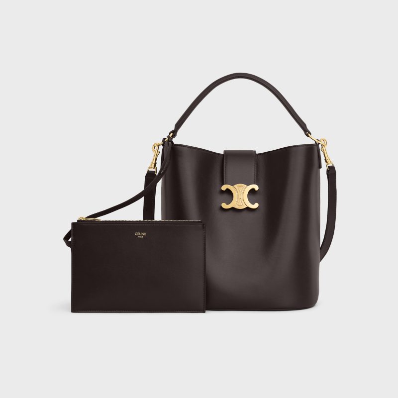MEDIUM LOUISE BAG IN SMOOTH CALFSKIN EBONY - Image 6
