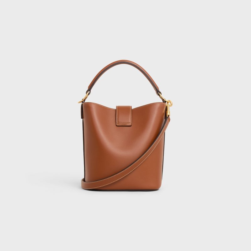 SMALL BUCKET LOUISE IN SMOOTH CALFSKIN TAN - Image 3