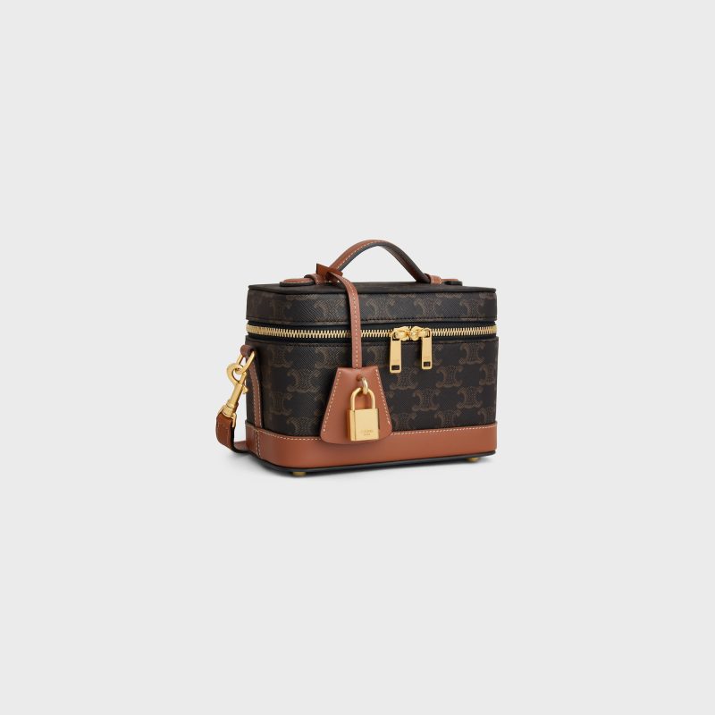 CELINE VANITY IN TRIOMPHE CANVAS AND CALFSKIN - Image 2
