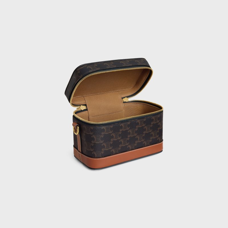 CELINE VANITY IN TRIOMPHE CANVAS AND CALFSKIN - Image 4