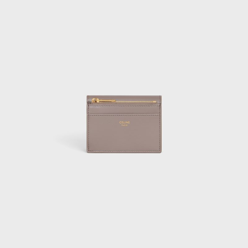 COMPACT WALLET WITH COIN TRIOMPHE IN SHINY CALFSKIN PEBBLE - Image 3