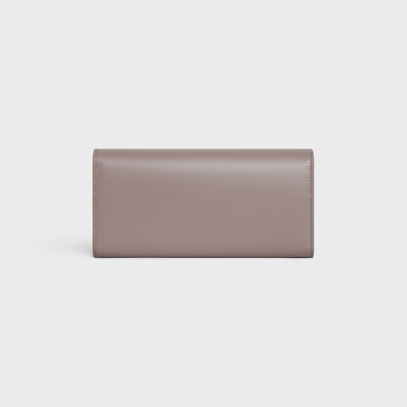LARGE WALLET TRIOMPHE IN SHINY CALFSKIN PEBBLE - Image 3