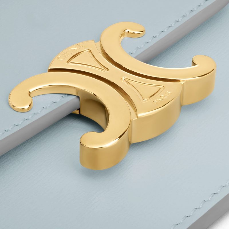 CARD HOLDER WITH FLAP TRIOMPHE IN SHINY CALFSKIN - Image 5