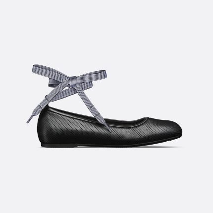 D-Journey Lace-Up Ballet Flat