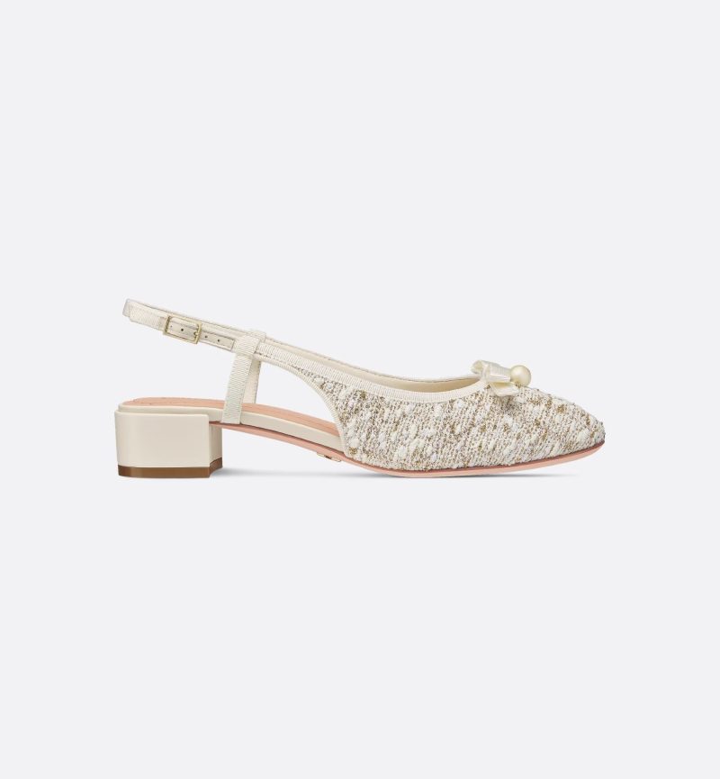 Dior Or Dior Ballet Slingback Pump - Image 3