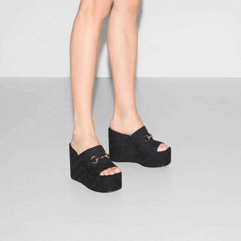 Womens wedge sandal with Horsebit - Image 2