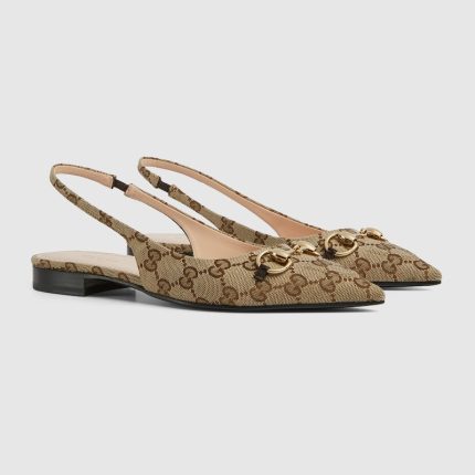 Womens Horsebit slingback ballet flat