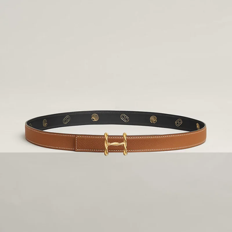 H Torsade belt buckle & Herm??s sur Mer reversible leather strap 24 mm - Image 2