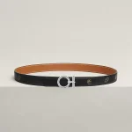 Flot belt buckle & Herm??s sur Mer reversible leather strap 24 mm