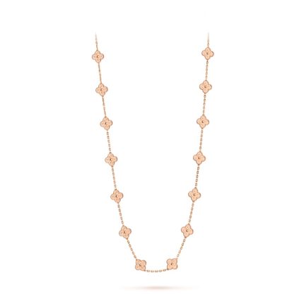 Vintage Alhambra long necklace, 20 motifs