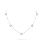 Fleurette necklace, 5 flowers