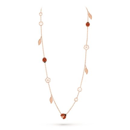 Lucky Spring long necklace, 15 motifs