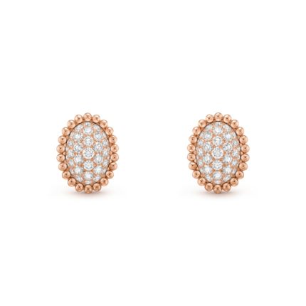 Perlée diamonds pavé earrings