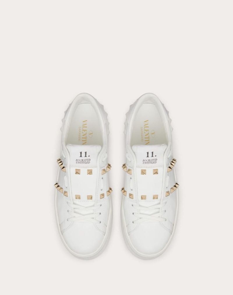 FLATFORM ROCKSTUD UNTITLED SNEAKER IN CALFSKIN - Image 4