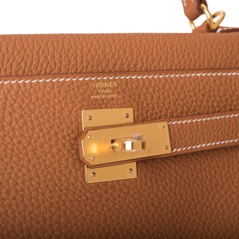 Hermes Kelly Retourne 28 Gold Togo Gold Hardware - Image 6