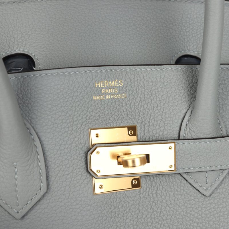 Hermes Birkin 35 Gris Mouette Togo Gold Hardware - Image 6