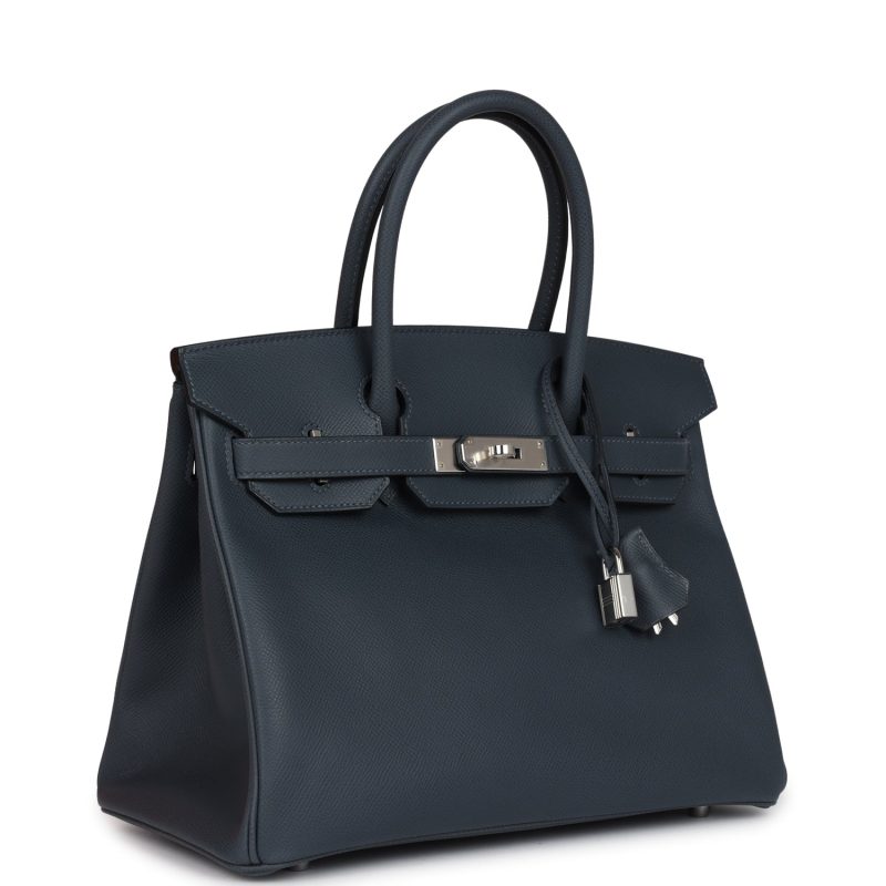 Hermes Birkin 30 Gris Misty Epsom Palladium Hardware - Image 2