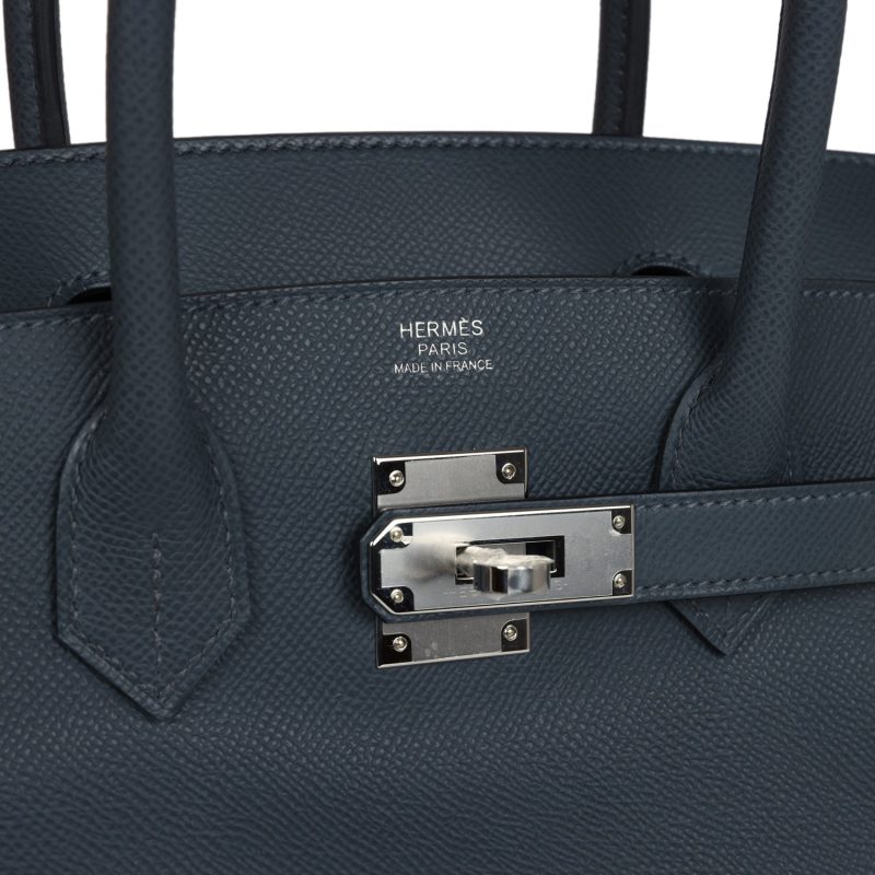 Hermes Birkin 30 Gris Misty Epsom Palladium Hardware - Image 6
