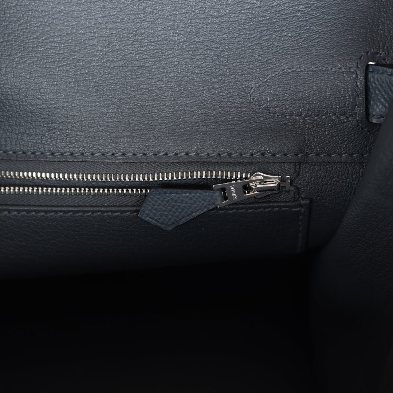 Hermes Birkin 30 Gris Misty Epsom Palladium Hardware - Image 8