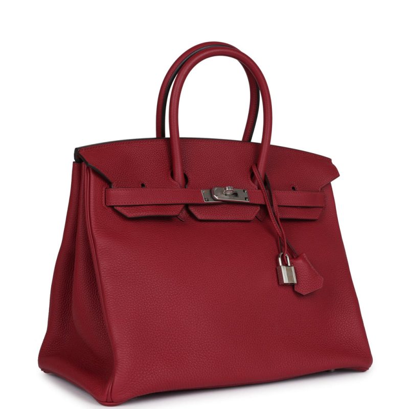 Hermes Birkin 35 Rouge Grenat Togo Palladium Hardware - Image 2