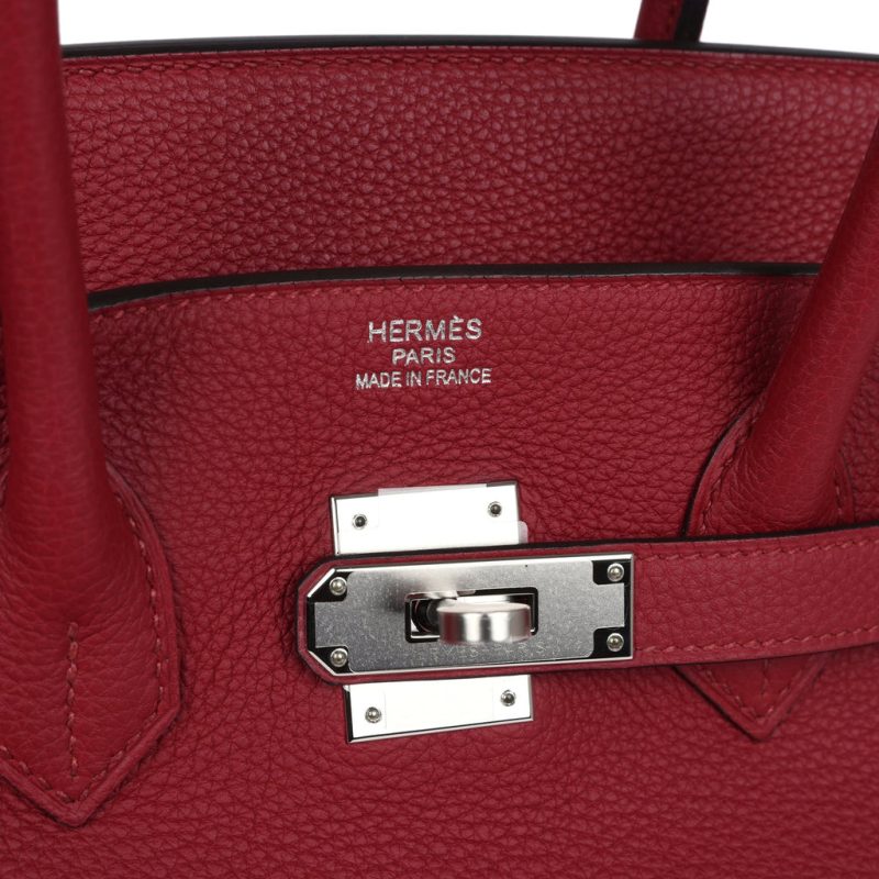 Hermes Birkin 35 Rouge Grenat Togo Palladium Hardware - Image 6