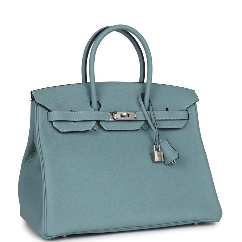 Hermes Birkin 35 Ciel Togo Palladium Hardware - Image 2
