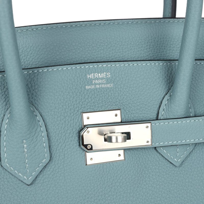 Hermes Birkin 35 Ciel Togo Palladium Hardware - Image 6