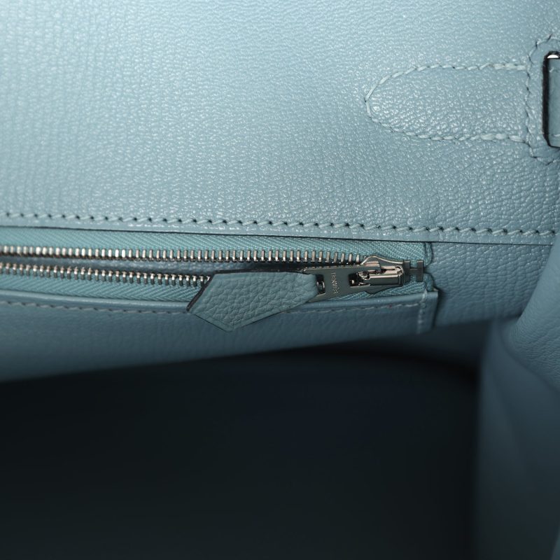 Hermes Birkin 35 Ciel Togo Palladium Hardware - Image 8