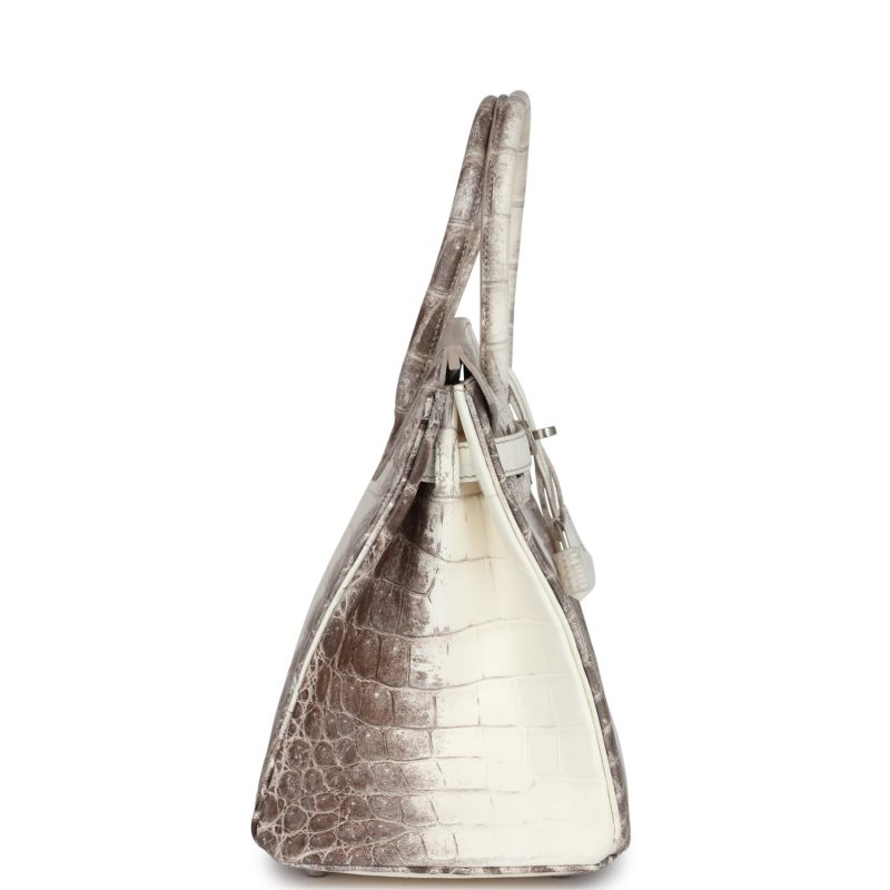 Hermes Birkin 30 Himalaya Niloticus Crocodile Palladium Hardware - Image 3