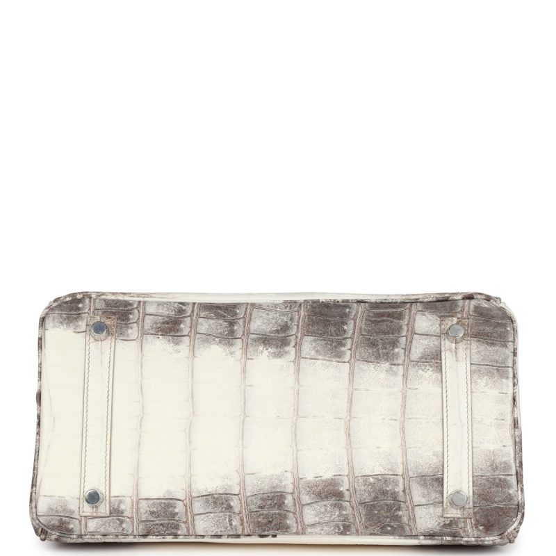 Hermes Birkin 30 Himalaya Niloticus Crocodile Palladium Hardware - Image 5