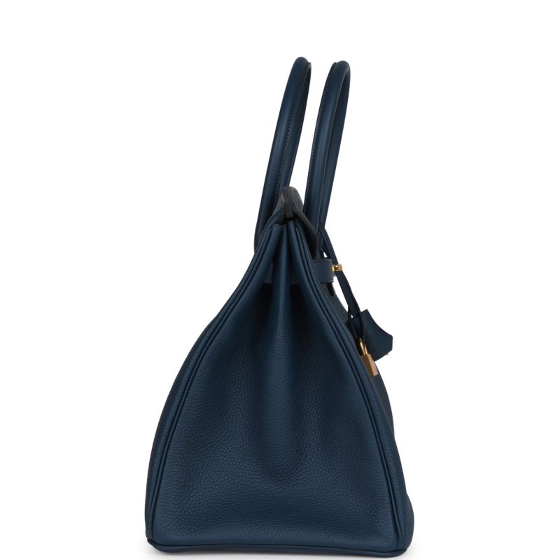 Hermes Birkin 35 Bleu De Prusse Togo Gold Hardware - Image 3