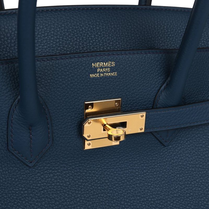 Hermes Birkin 35 Bleu De Prusse Togo Gold Hardware - Image 5