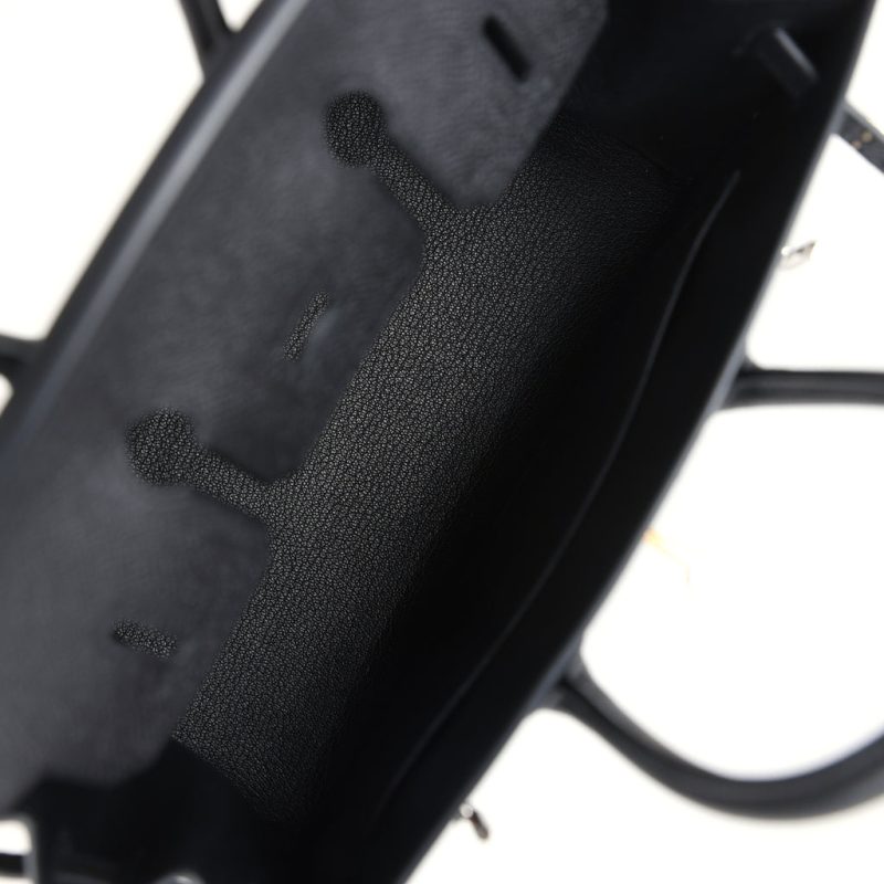 Hermes Birkin Sellier 25 Black Epsom Electrum Hardware - Image 7