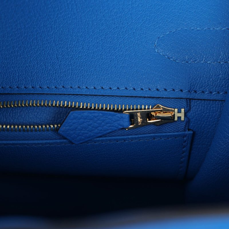 Hermes Birkin 30 Bleu Hydra Togo Gold Hardware - Image 8
