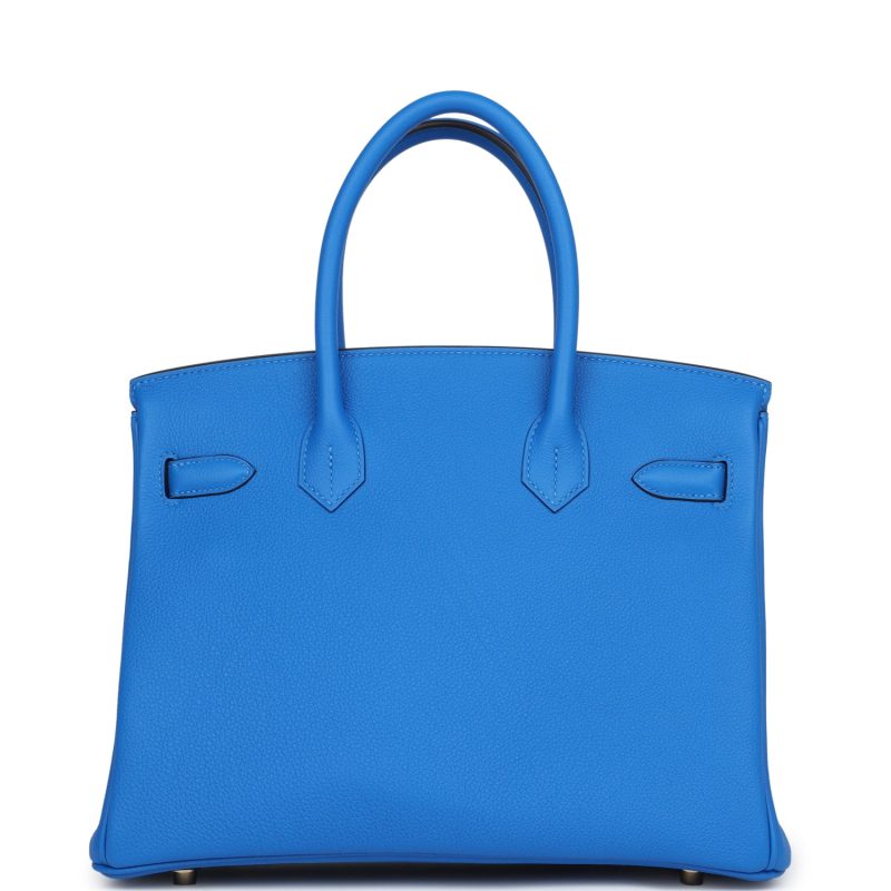 Hermes Birkin 30 Bleu Hydra Togo Gold Hardware - Image 4