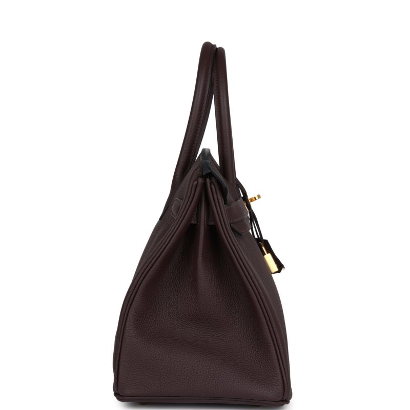 Hermes Birkin 30 Chocolat Togo Gold Hardware - Image 3