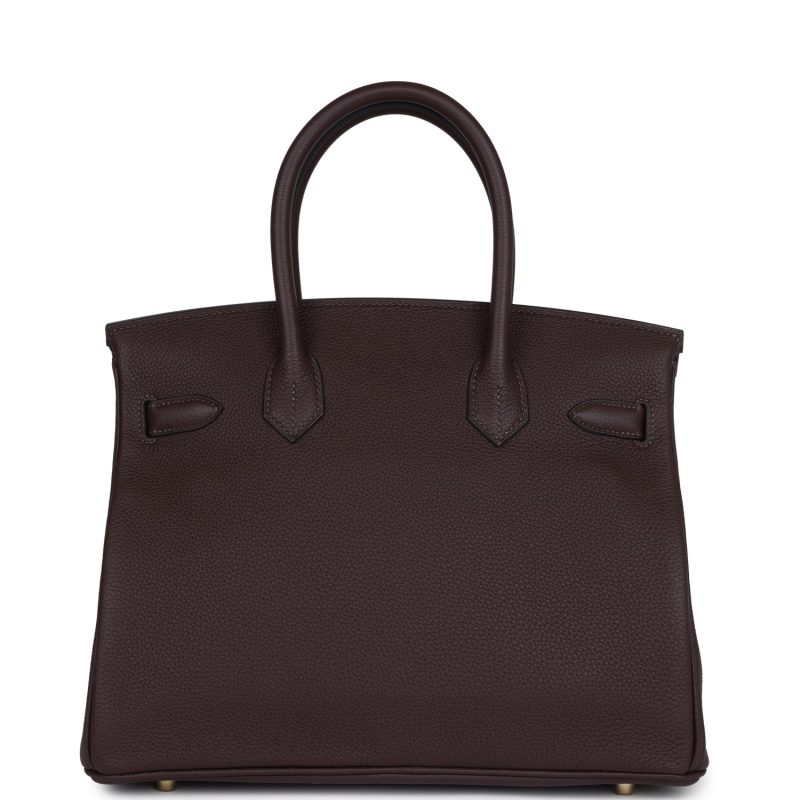 Hermes Birkin 30 Chocolat Togo Gold Hardware - Image 4