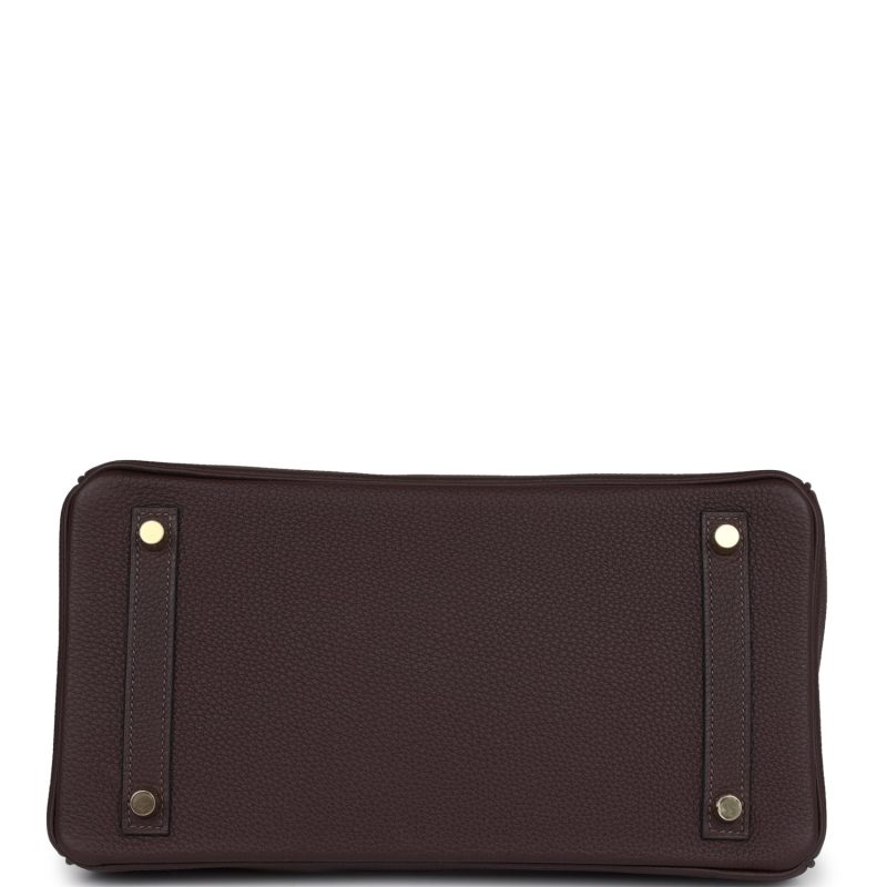 Hermes Birkin 30 Chocolat Togo Gold Hardware - Image 5