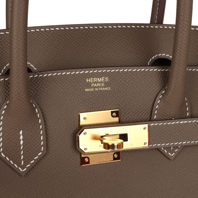 Hermes Birkin 30 Etoupe Epsom Gold Hardware - Image 6