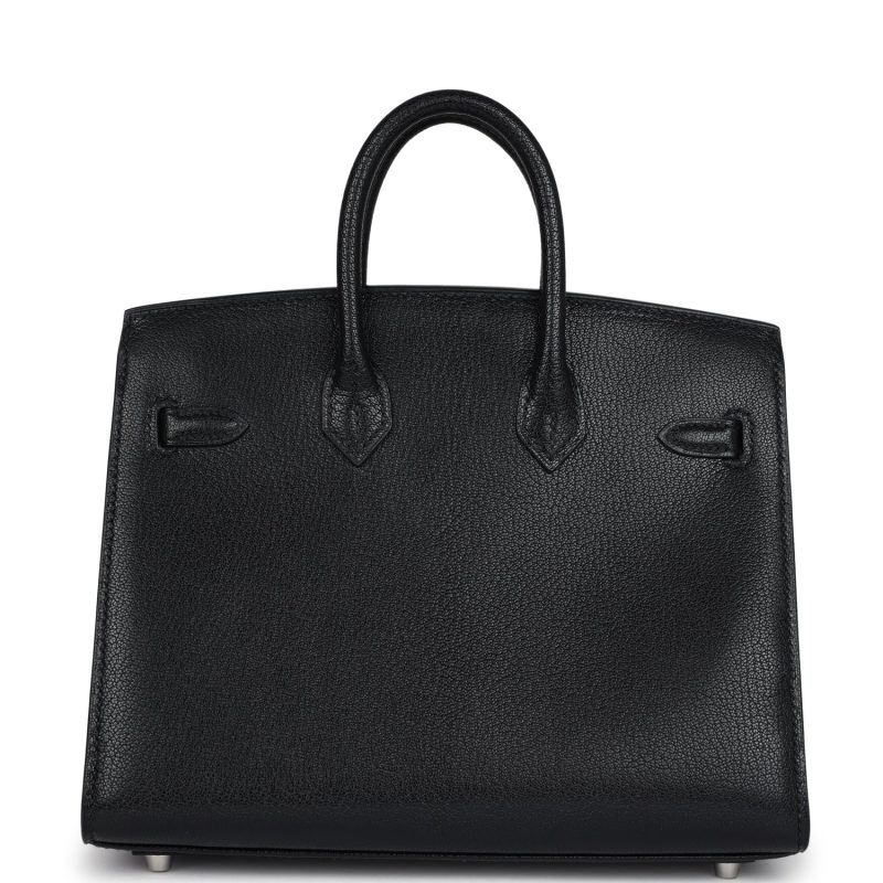 Hermes Birkin Sellier 20 “Bouclerie Moderne Casaque” Black Chevre Chamkila Palladium Hardware - Image 4