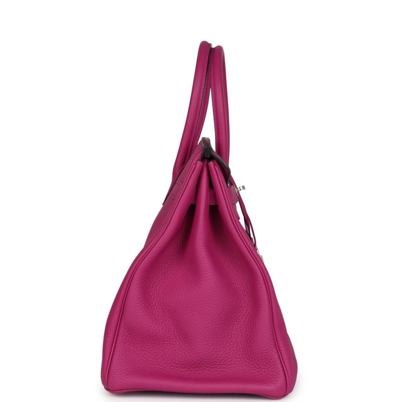 Hermes Birkin 35 Rose Pourpre Togo Palladium Hardware - Image 3