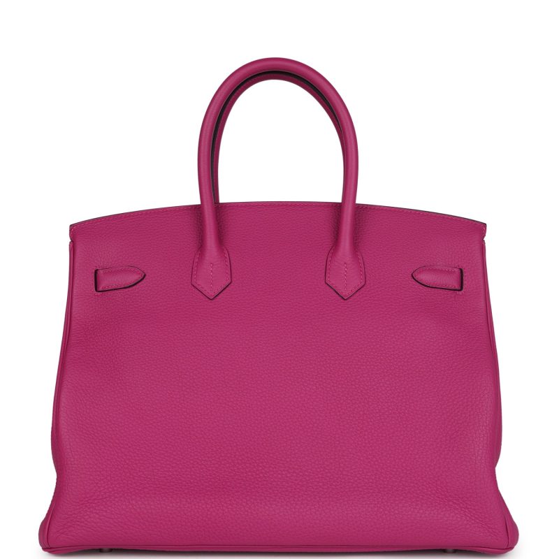 Hermes Birkin 35 Rose Pourpre Togo Palladium Hardware - Image 4