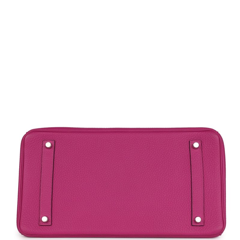 Hermes Birkin 35 Rose Pourpre Togo Palladium Hardware - Image 5