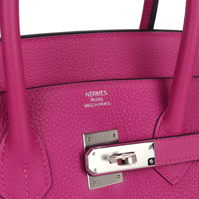 Hermes Birkin 35 Rose Pourpre Togo Palladium Hardware - Image 6