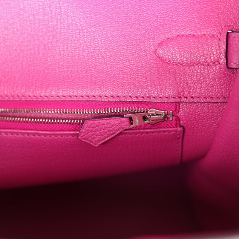 Hermes Birkin 35 Rose Pourpre Togo Palladium Hardware - Image 8