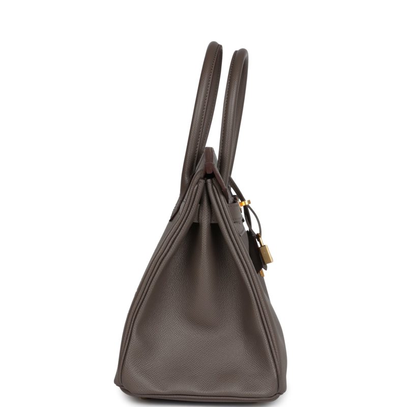 Hermes Birkin 30 Etain Epsom Gold Hardware - Image 3