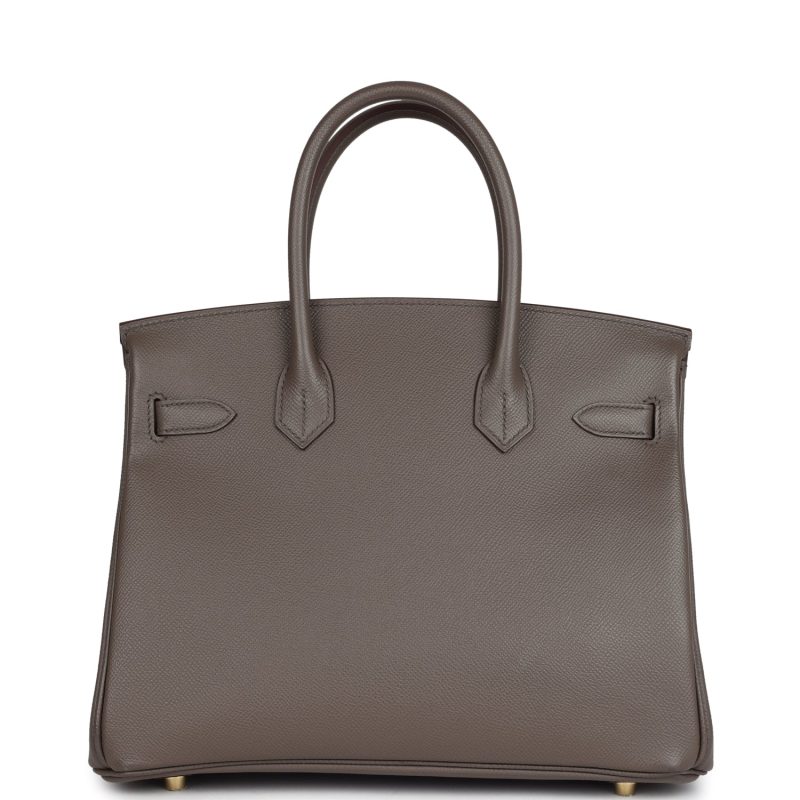 Hermes Birkin 30 Etain Epsom Gold Hardware - Image 4